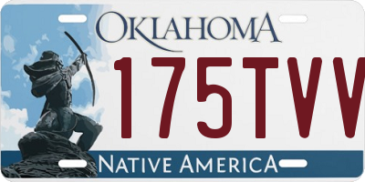 OK license plate 175TVV