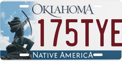 OK license plate 175TYE