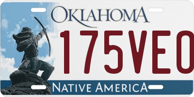 OK license plate 175VEO