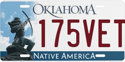 OK license plate 175VET