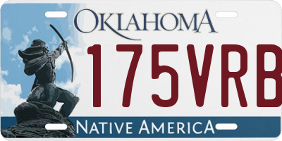 OK license plate 175VRB