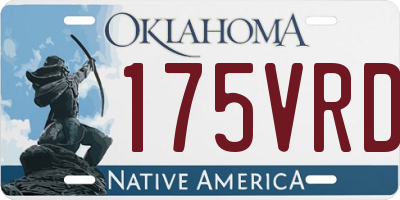 OK license plate 175VRD