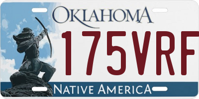 OK license plate 175VRF