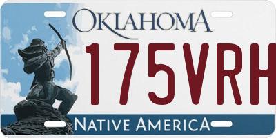 OK license plate 175VRH