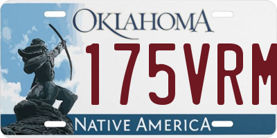 OK license plate 175VRM