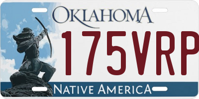 OK license plate 175VRP