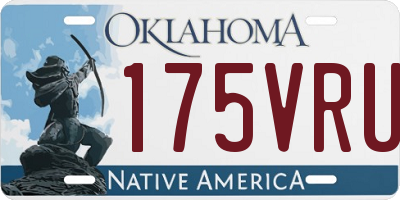 OK license plate 175VRU