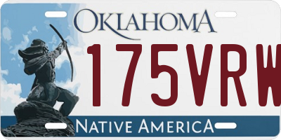 OK license plate 175VRW