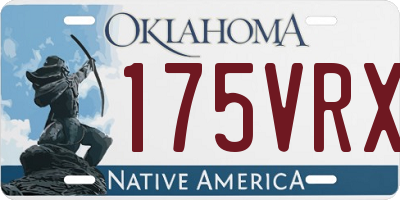 OK license plate 175VRX