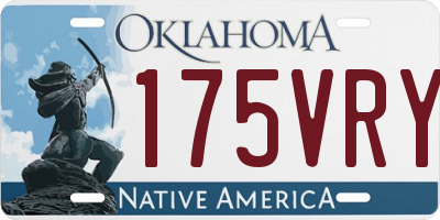 OK license plate 175VRY