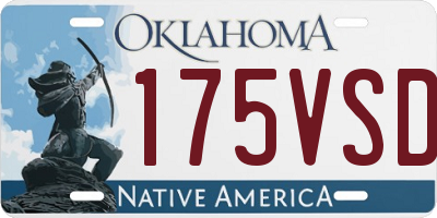 OK license plate 175VSD