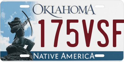OK license plate 175VSF