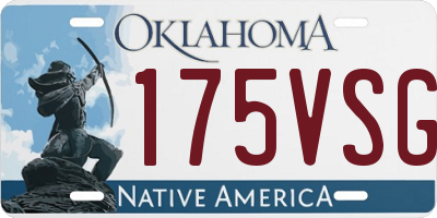 OK license plate 175VSG