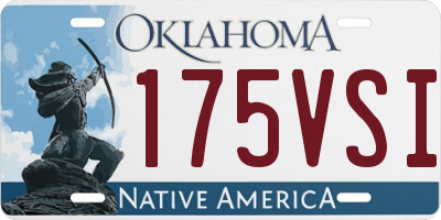 OK license plate 175VSI