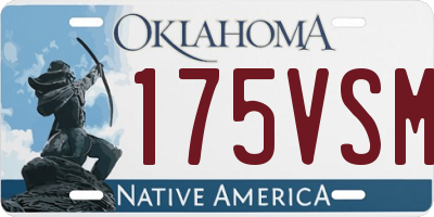OK license plate 175VSM