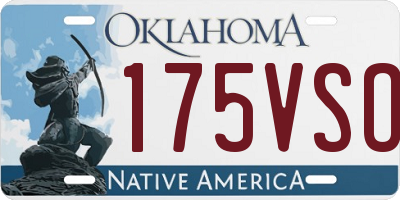 OK license plate 175VSO