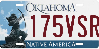 OK license plate 175VSR