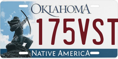 OK license plate 175VST