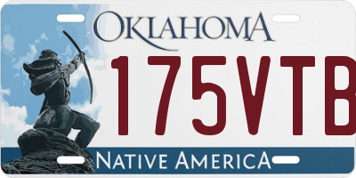 OK license plate 175VTB
