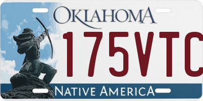 OK license plate 175VTC