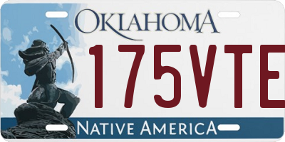 OK license plate 175VTE