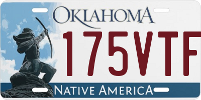 OK license plate 175VTF