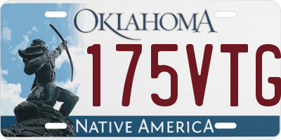 OK license plate 175VTG