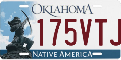 OK license plate 175VTJ