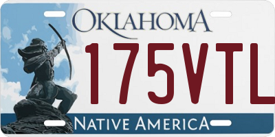 OK license plate 175VTL