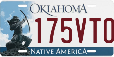 OK license plate 175VTO