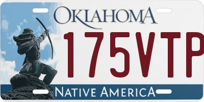 OK license plate 175VTP