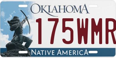 OK license plate 175WMR