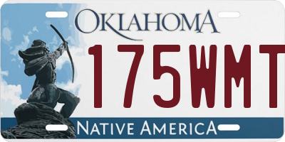 OK license plate 175WMT