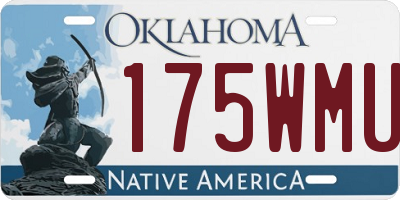 OK license plate 175WMU