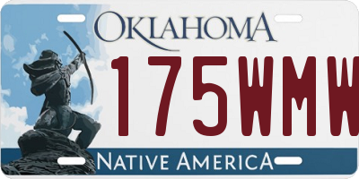 OK license plate 175WMW