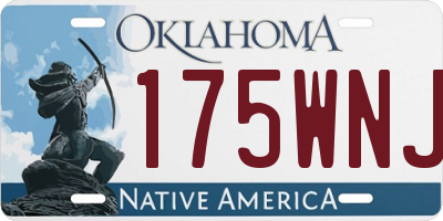 OK license plate 175WNJ