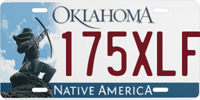 OK license plate 175XLF
