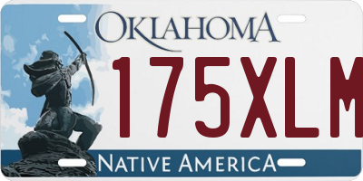 OK license plate 175XLM
