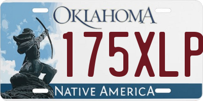 OK license plate 175XLP