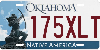 OK license plate 175XLT