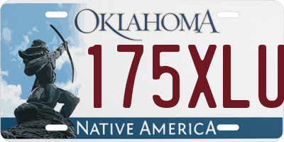 OK license plate 175XLU