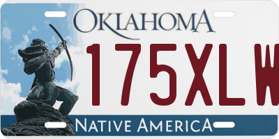 OK license plate 175XLW
