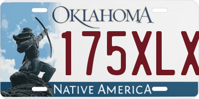 OK license plate 175XLX