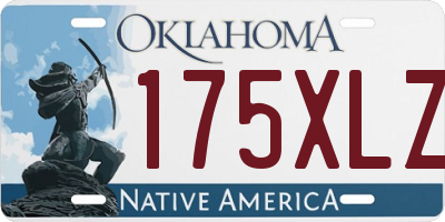 OK license plate 175XLZ