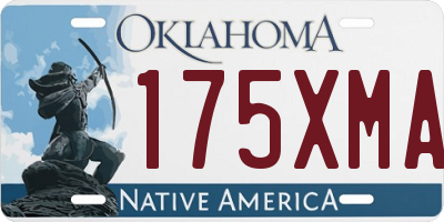 OK license plate 175XMA