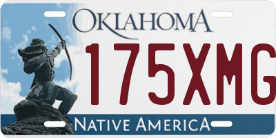 OK license plate 175XMG