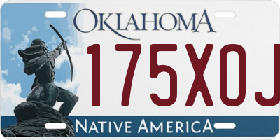 OK license plate 175XOJ