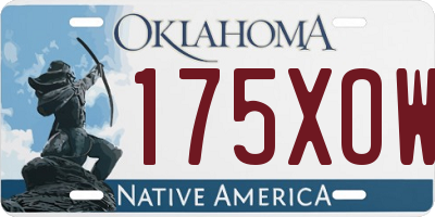 OK license plate 175XOW