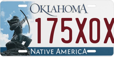 OK license plate 175XOX
