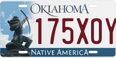 OK license plate 175XOY